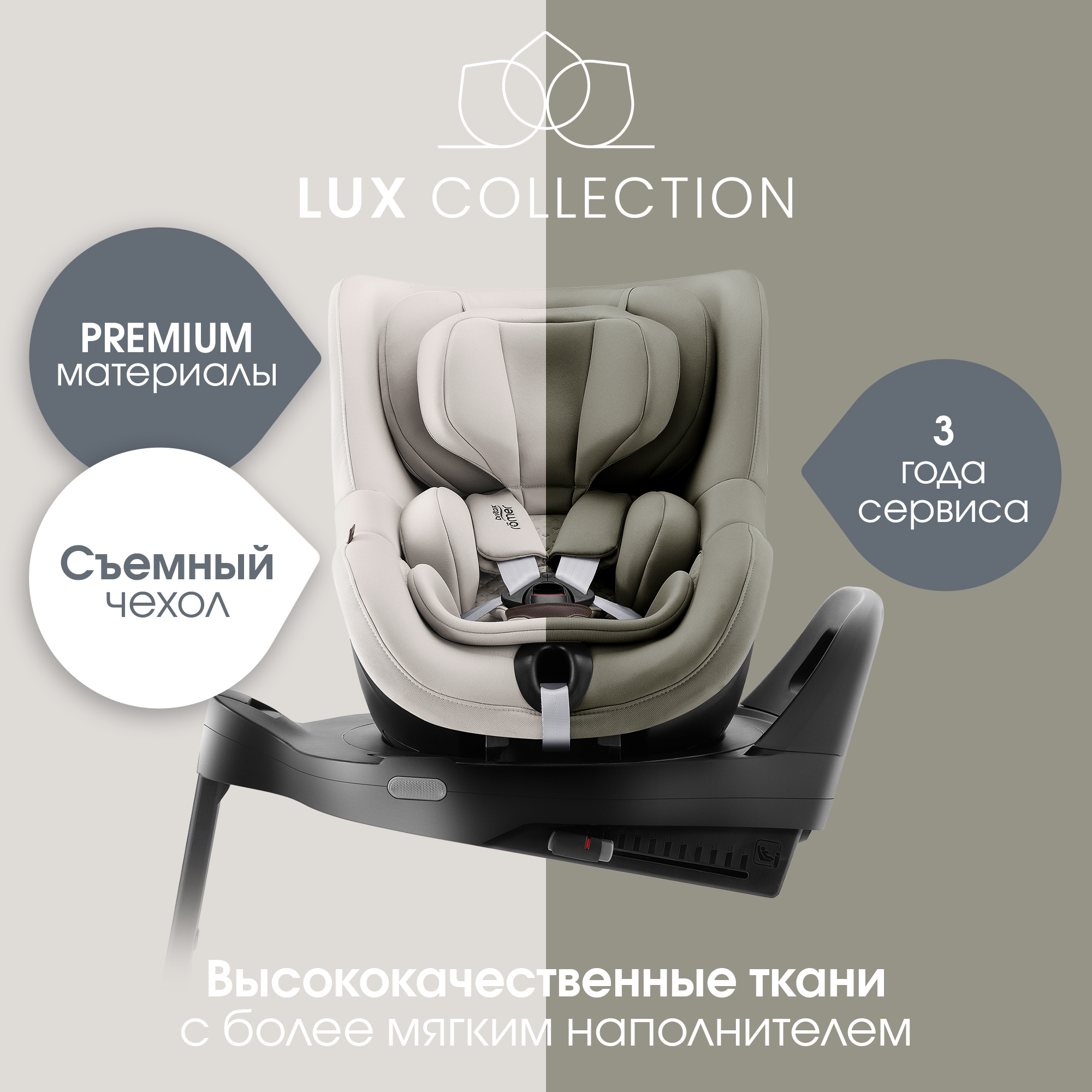 Автокресло Britax Roemer Dualfix Pro Lux Urban Olive 0+ Isofix 0+/1 (0-18 кг) хаки - фото 14