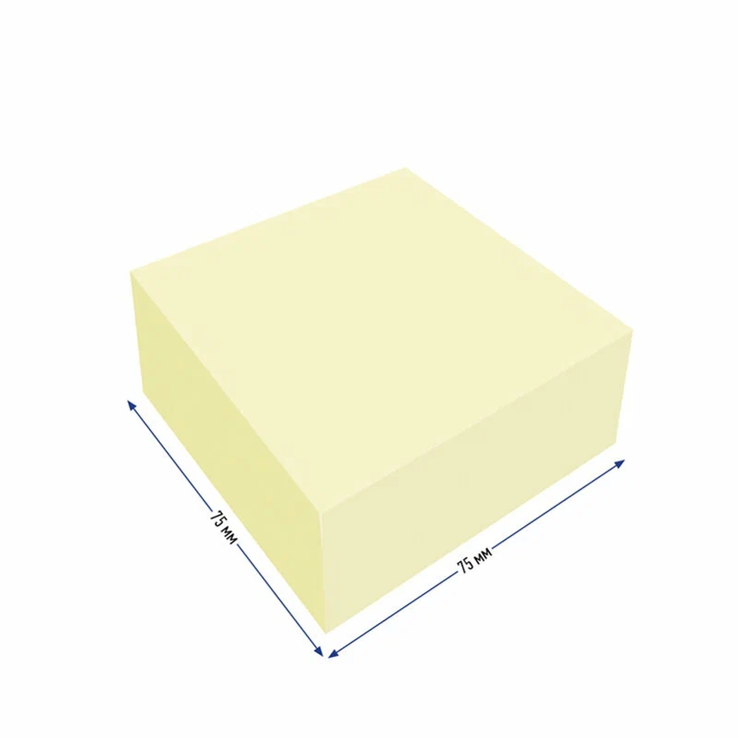 Блок для записей BERLINGO 400 листов непроклееные желтые - фото 3