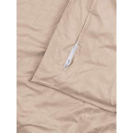 Пододеяльник DeNASTIA сатин 145x210 бежевый C060163