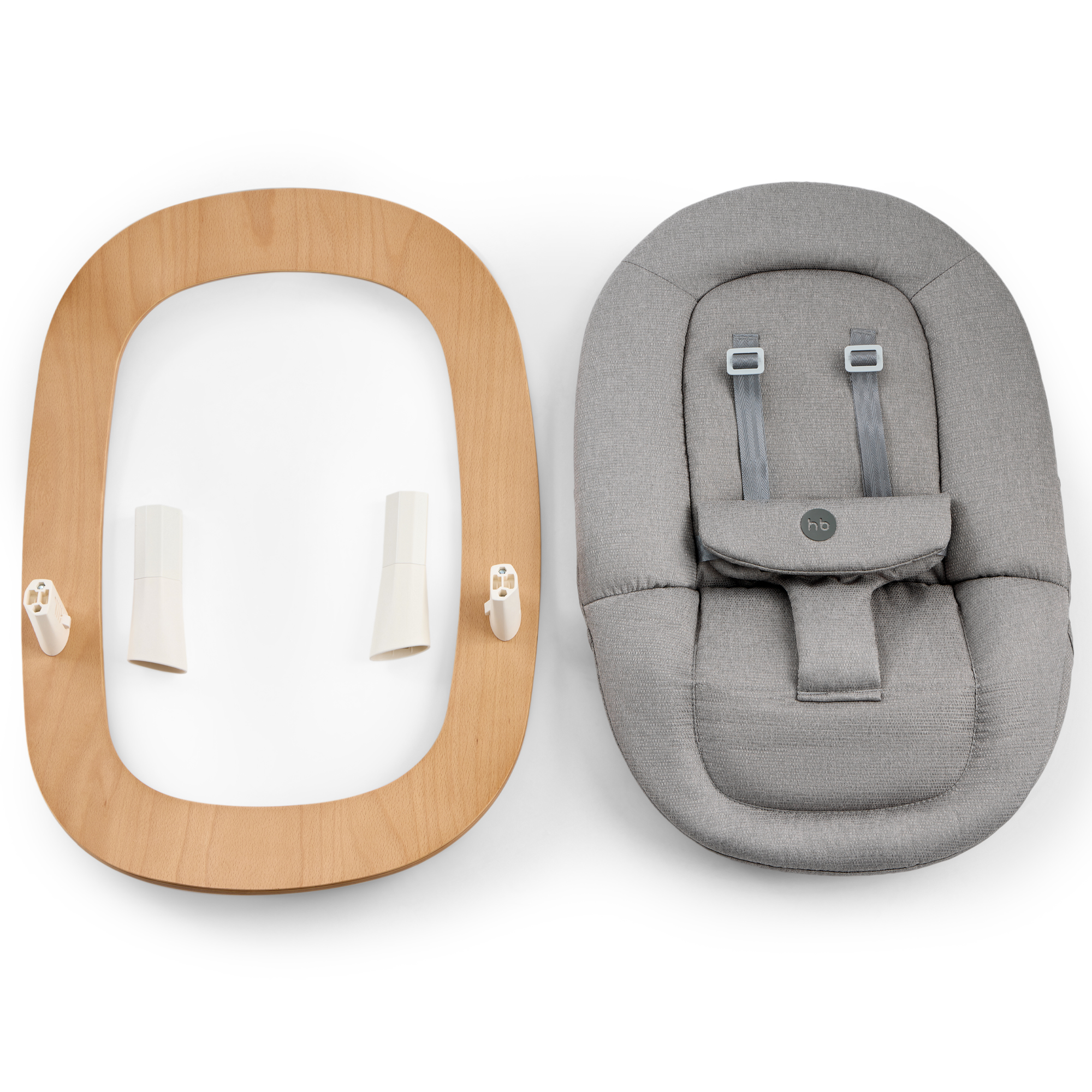 Шезлонг Happy Baby Hammy серый - фото 5