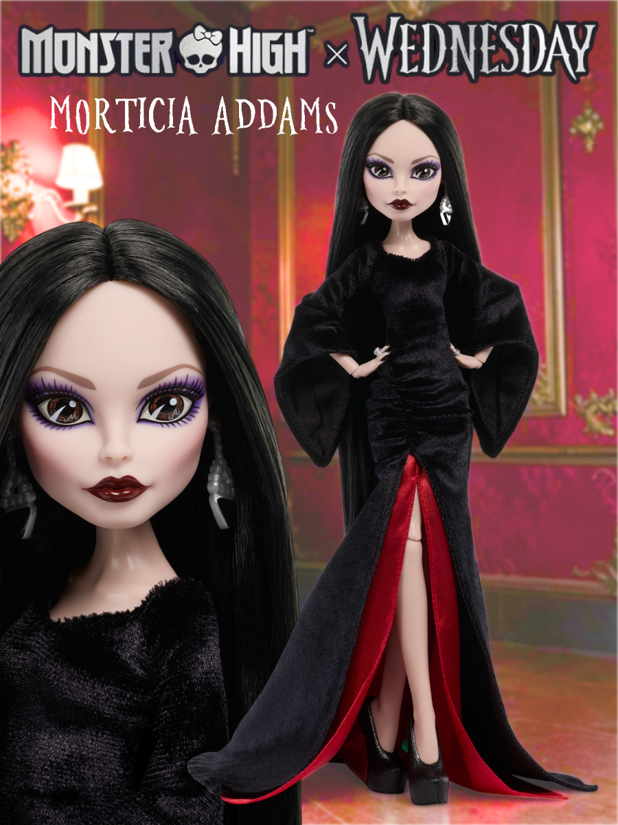 Кукла модельная Monster High Мортиша - Венсдей Mattel высота 28 см JLK99 - фото 2