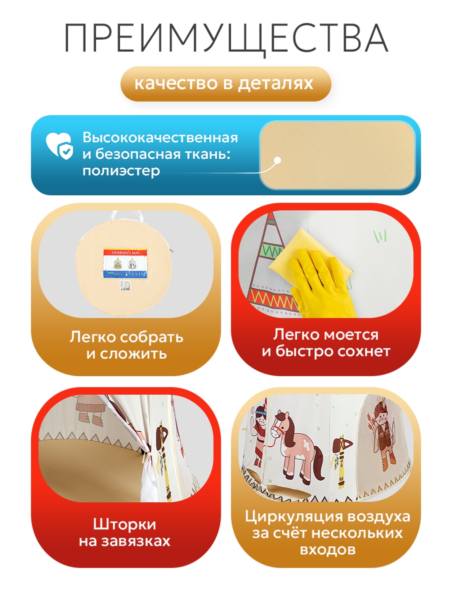 Палатка Рыжий кот Вигвам - фото 5