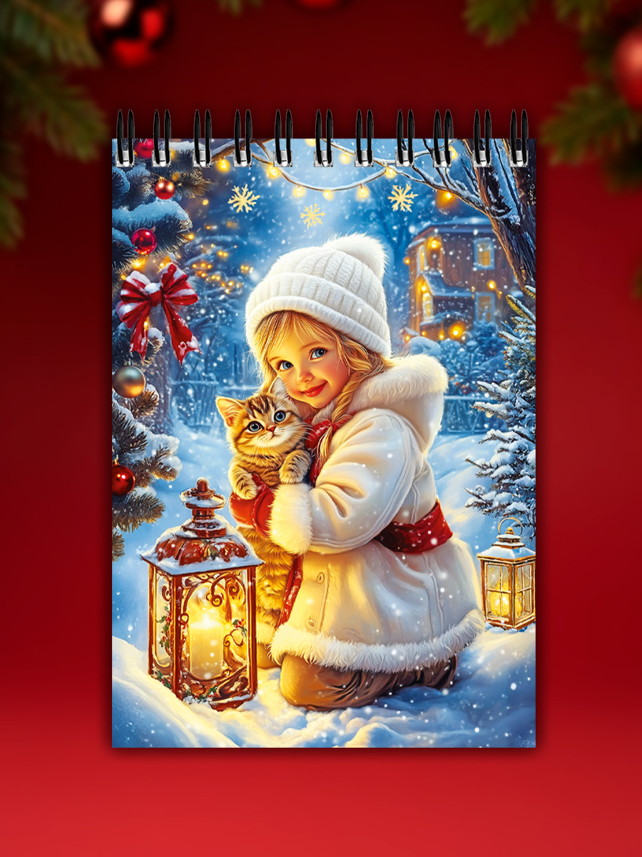 Блокнот Prof-Press Новогодние открытки 32 лист. - фото 9