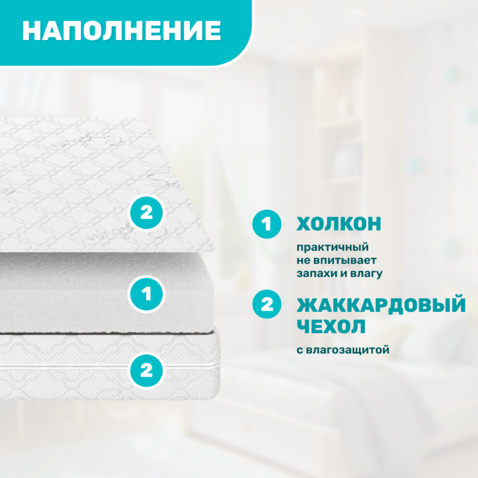 Матрас круглый Капризун Джангл Симпл - фото 2