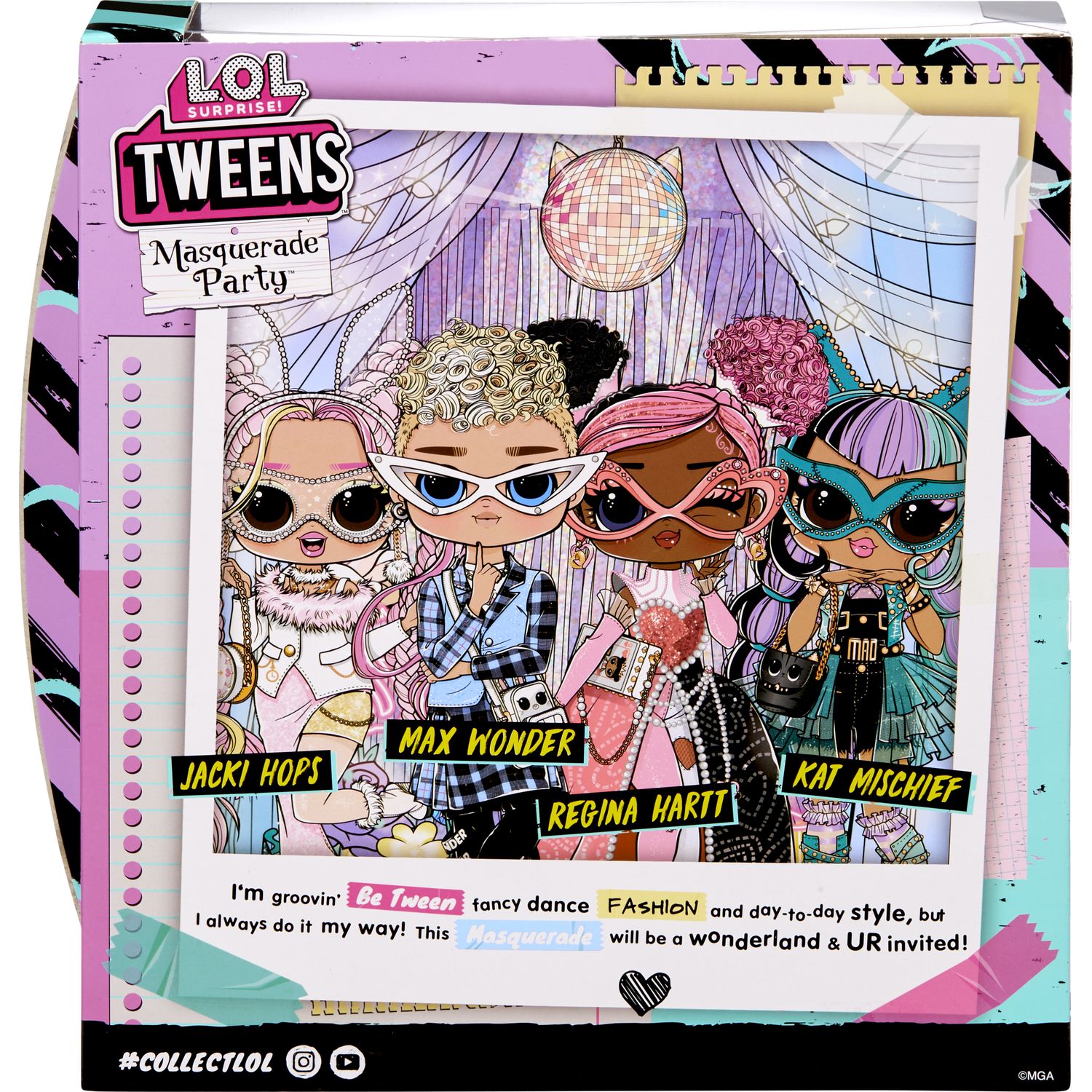Кукла модельная L.O.L. Surprise! Tweens Masquerade Kat Mischief 584117EUC - фото 7