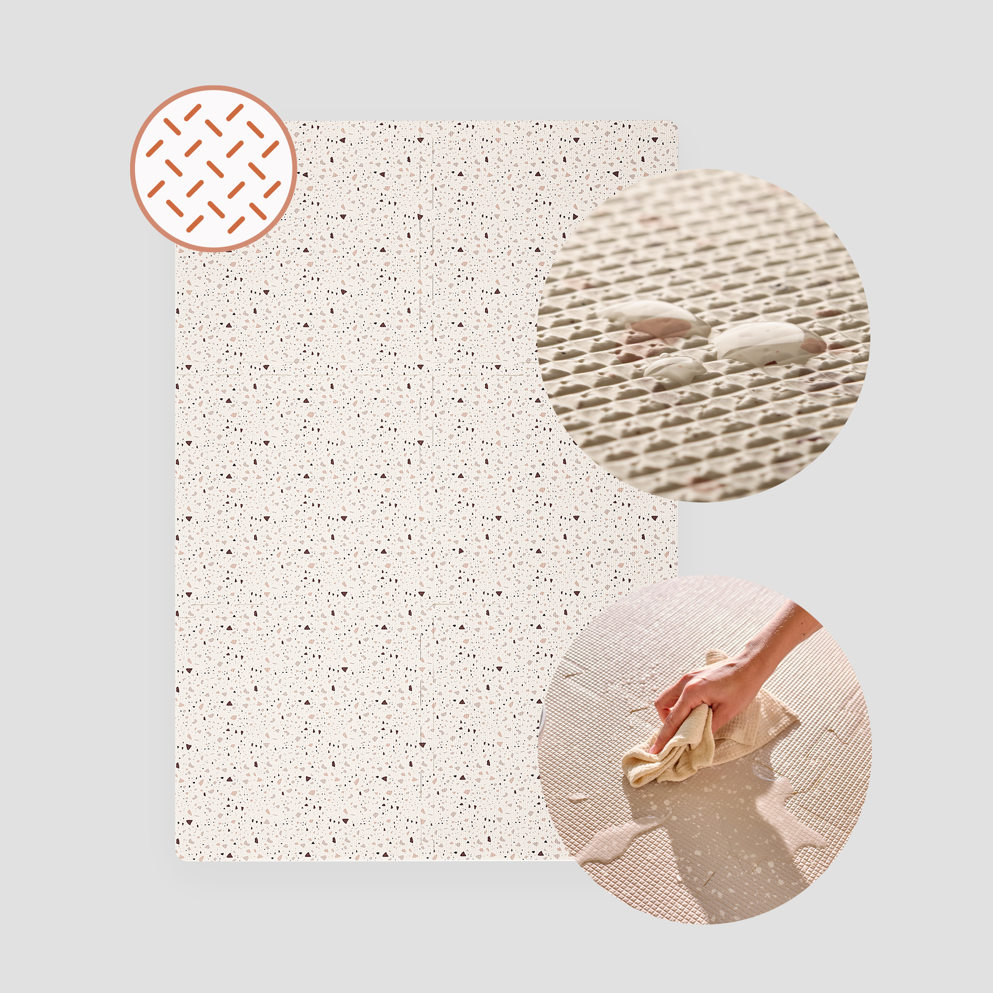 Коврик-пазл Lionelo Yoka 118 x 173 см 6 шт. - фото 4