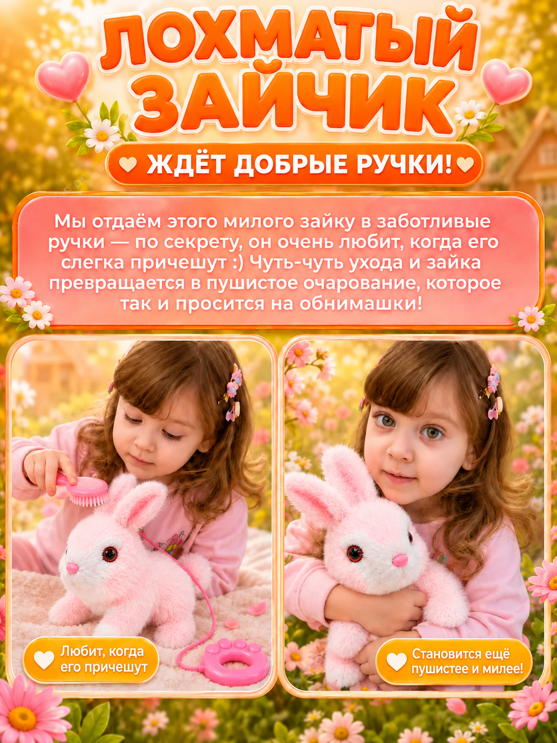 Мягкая игрушка FAVORITSTAR DESIGN Зайчик - фото 11