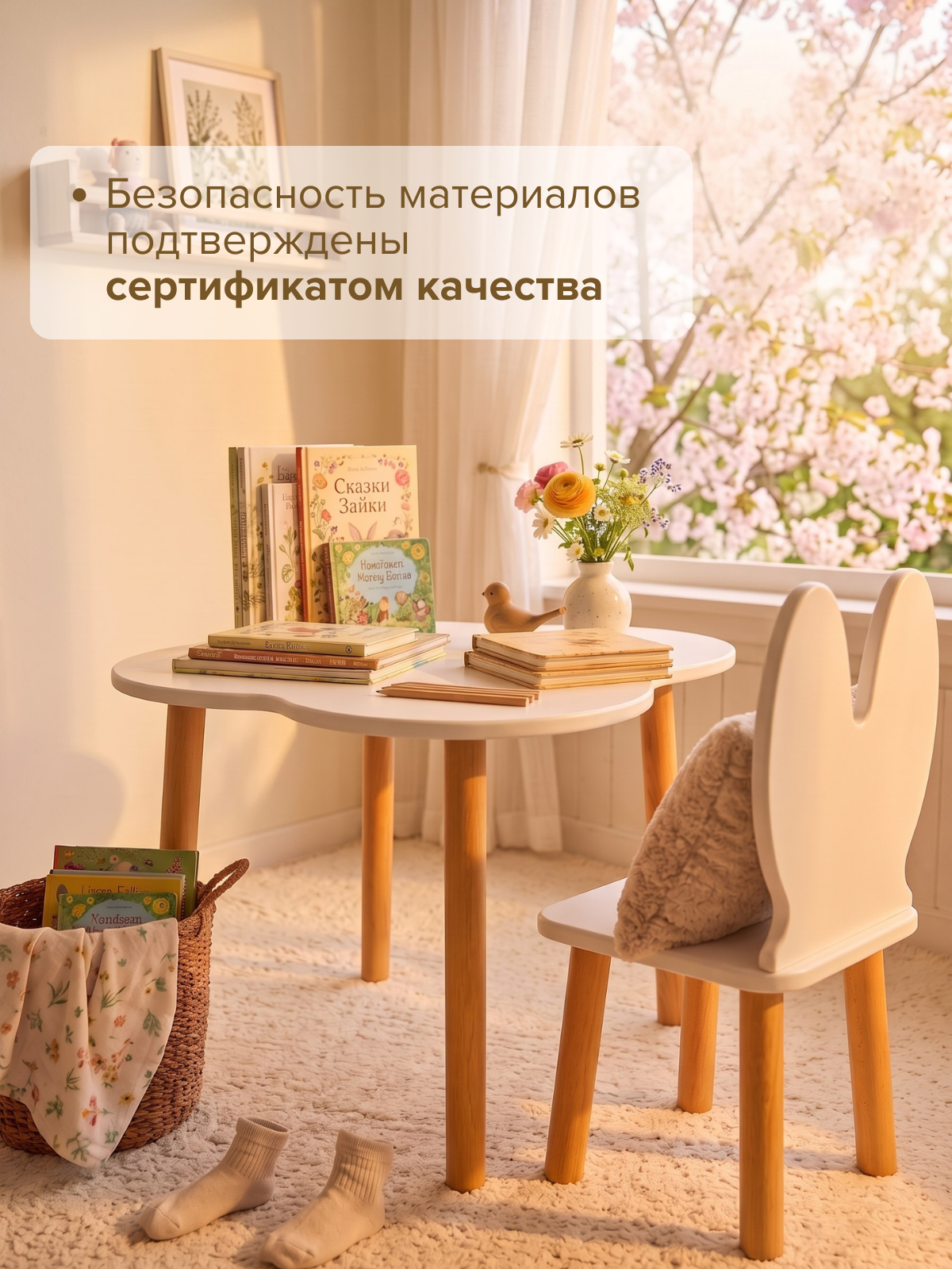 Комплект мебели Азбука Кроваток (стол, стул) - фото 9