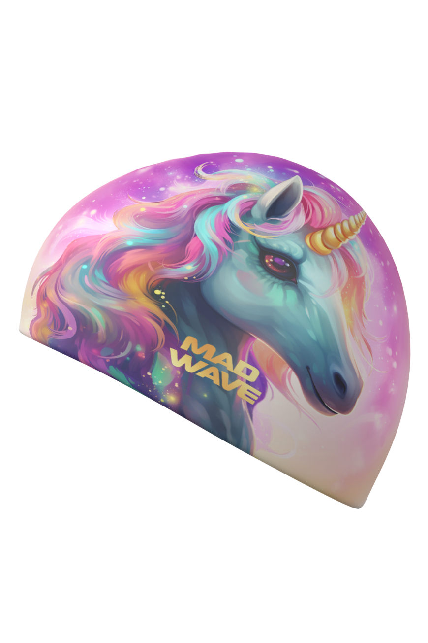 Шапочка в бассейн Mad Wave Unicorn HQ - фото 3