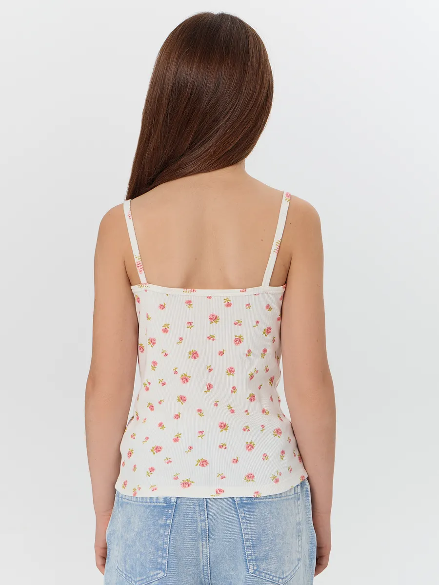 Майка Mark Formelle (Марк Формэль) 427742/цветы на св.молочном - фото 5