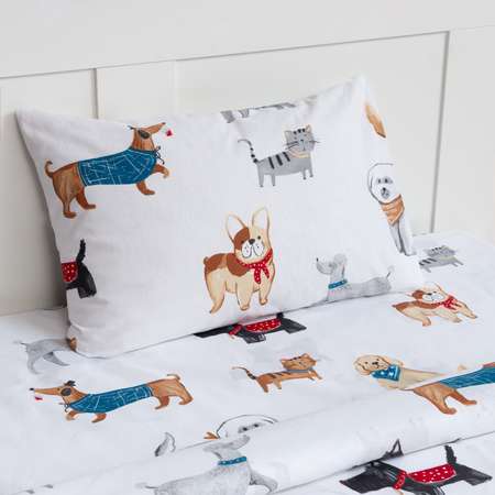 Комплект постельного белья Этель Dog party полутораспальный 3 предм.