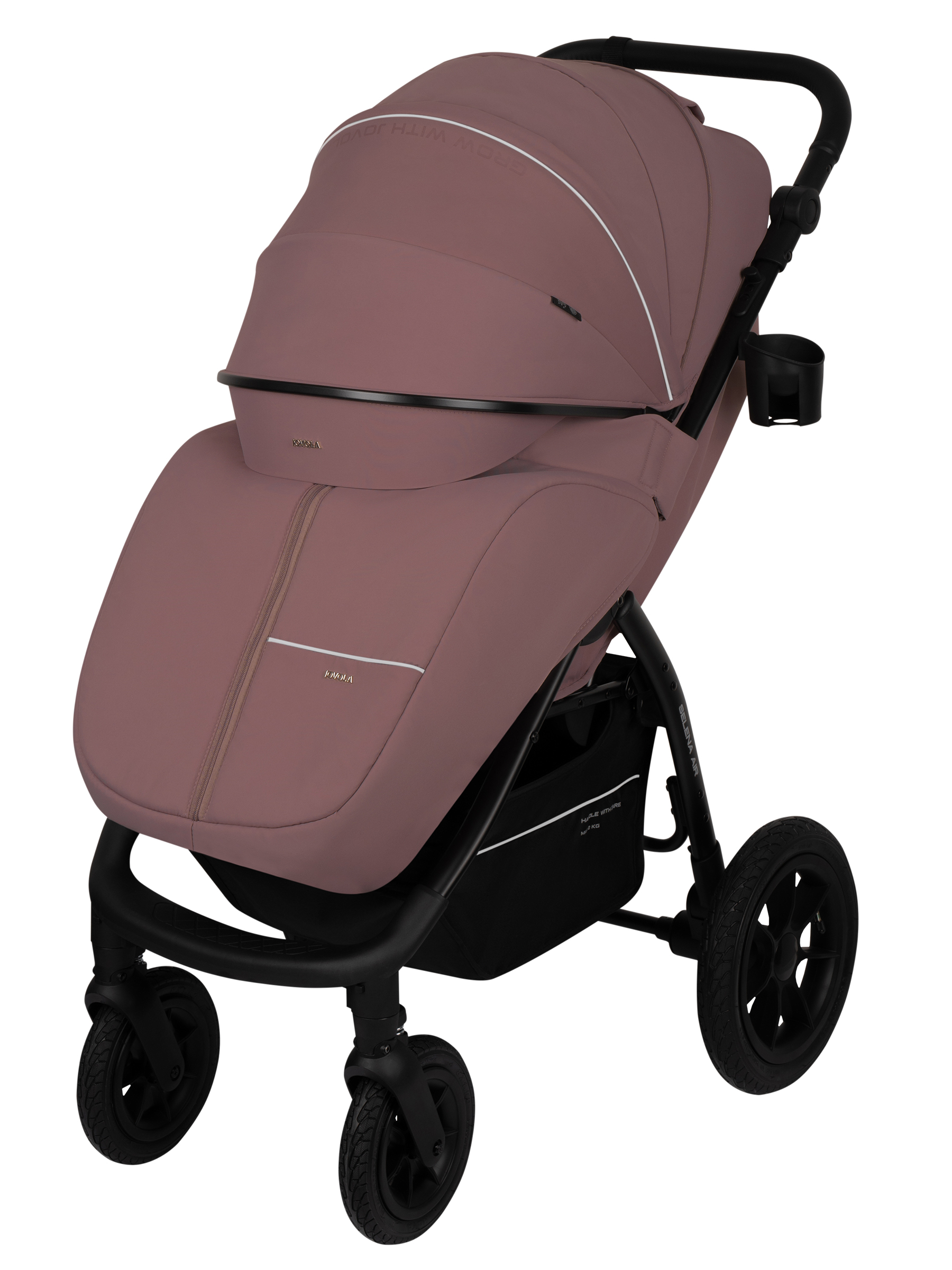 Коляска прогулочная JOVOLA Selena Air new розовый - фото 3