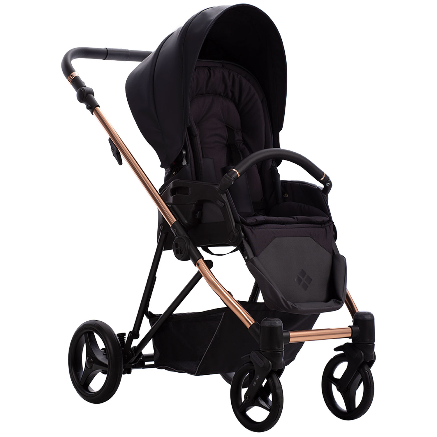 Коляска 2в1 Bebetto Yoddi Premium Class черный - фото 4