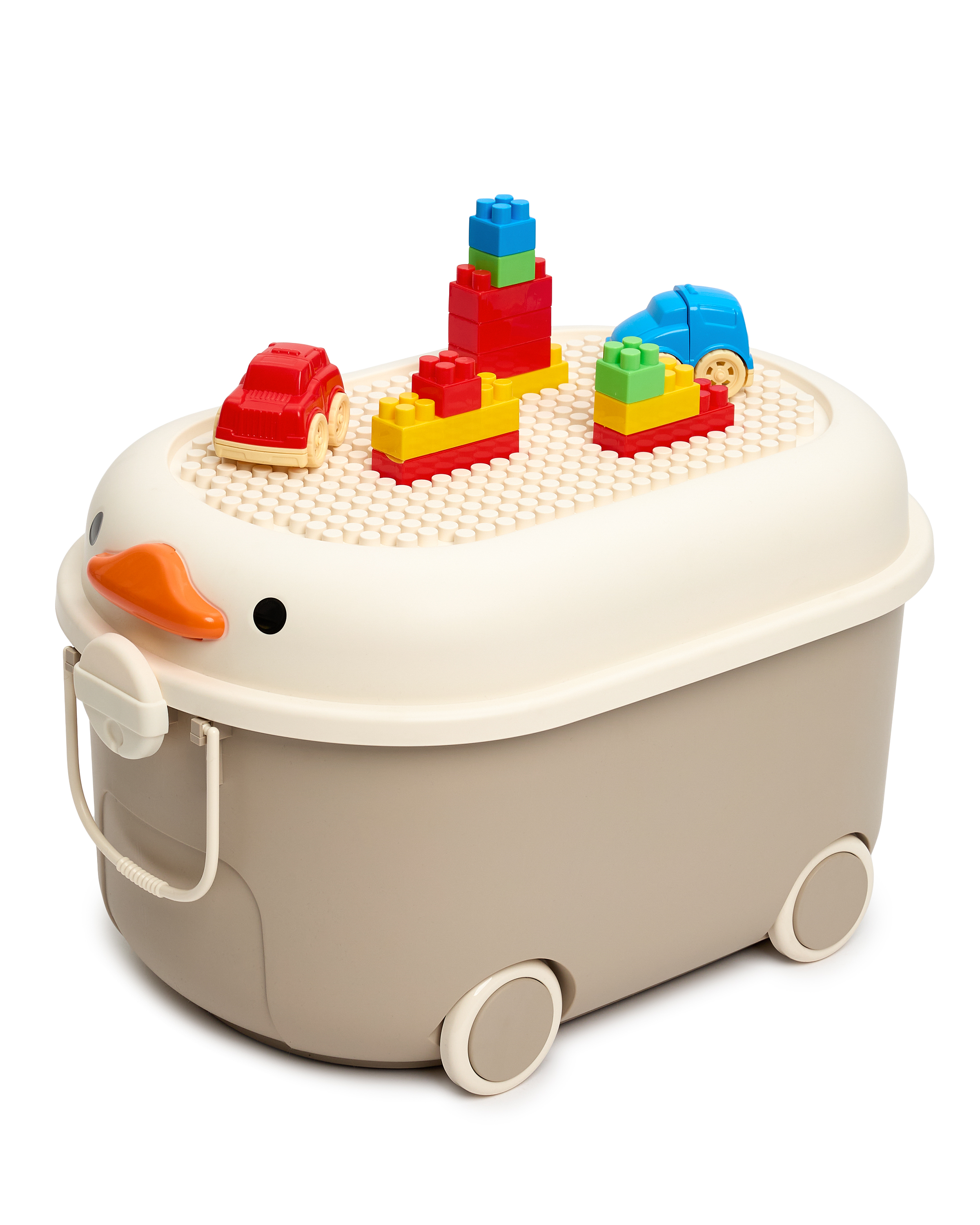 Ящик для хранения игрушек BabyGo серый - фото 7