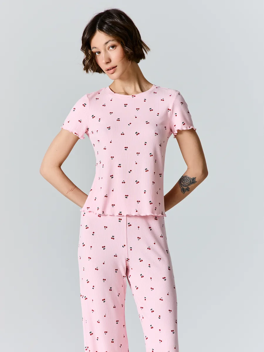 Пижама Mark Formelle (Марк Формэль) 592650/вишня на розовом - фото 3