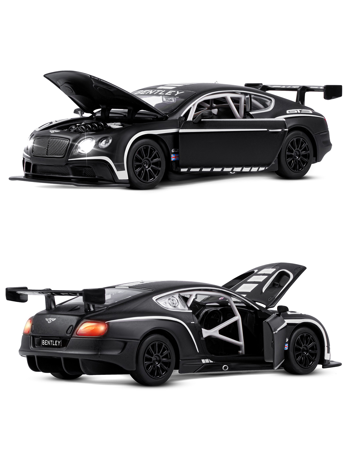 Автомобиль АВТОпанорама Bentley Continental GT3 Concept 1:24 JB1251565 - фото 8