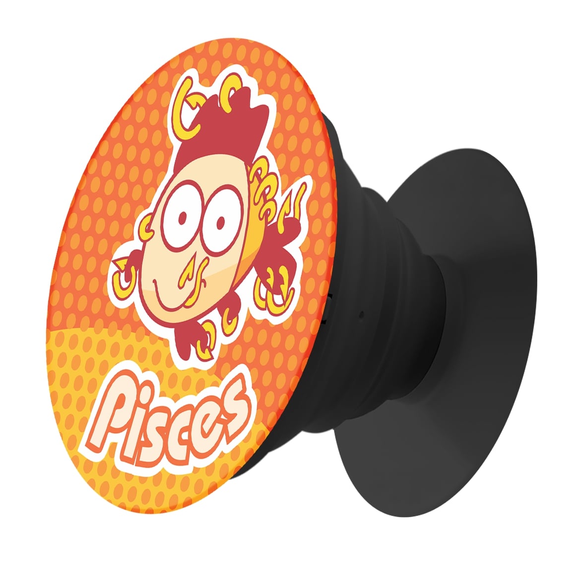 Держатель для телефона Krutoff Попсокет Знак Зодиака мультяшный Рыбы - фото 1