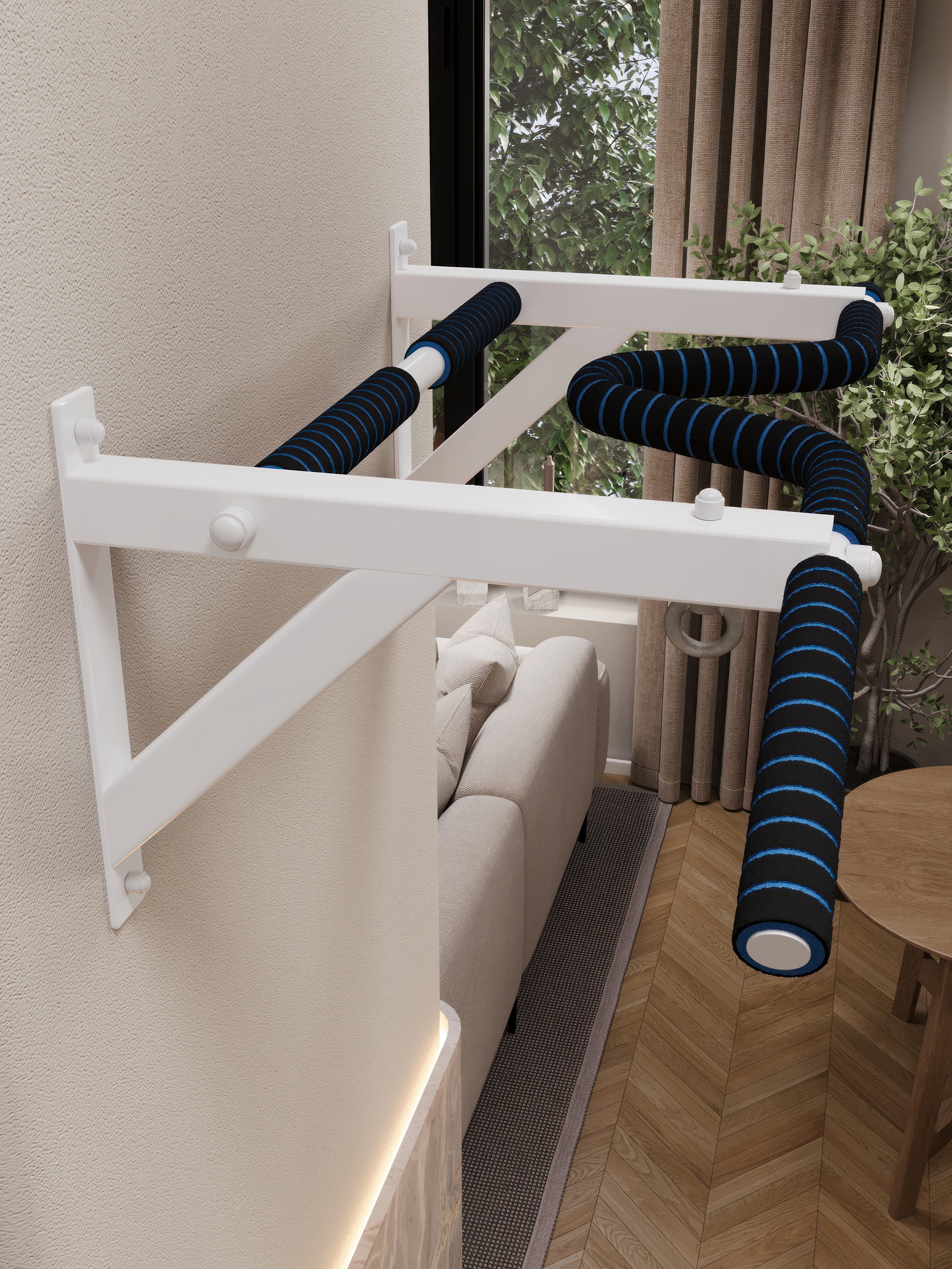 Турник настенный VENOM COMFORT с неопреновыми ручками - фото 6