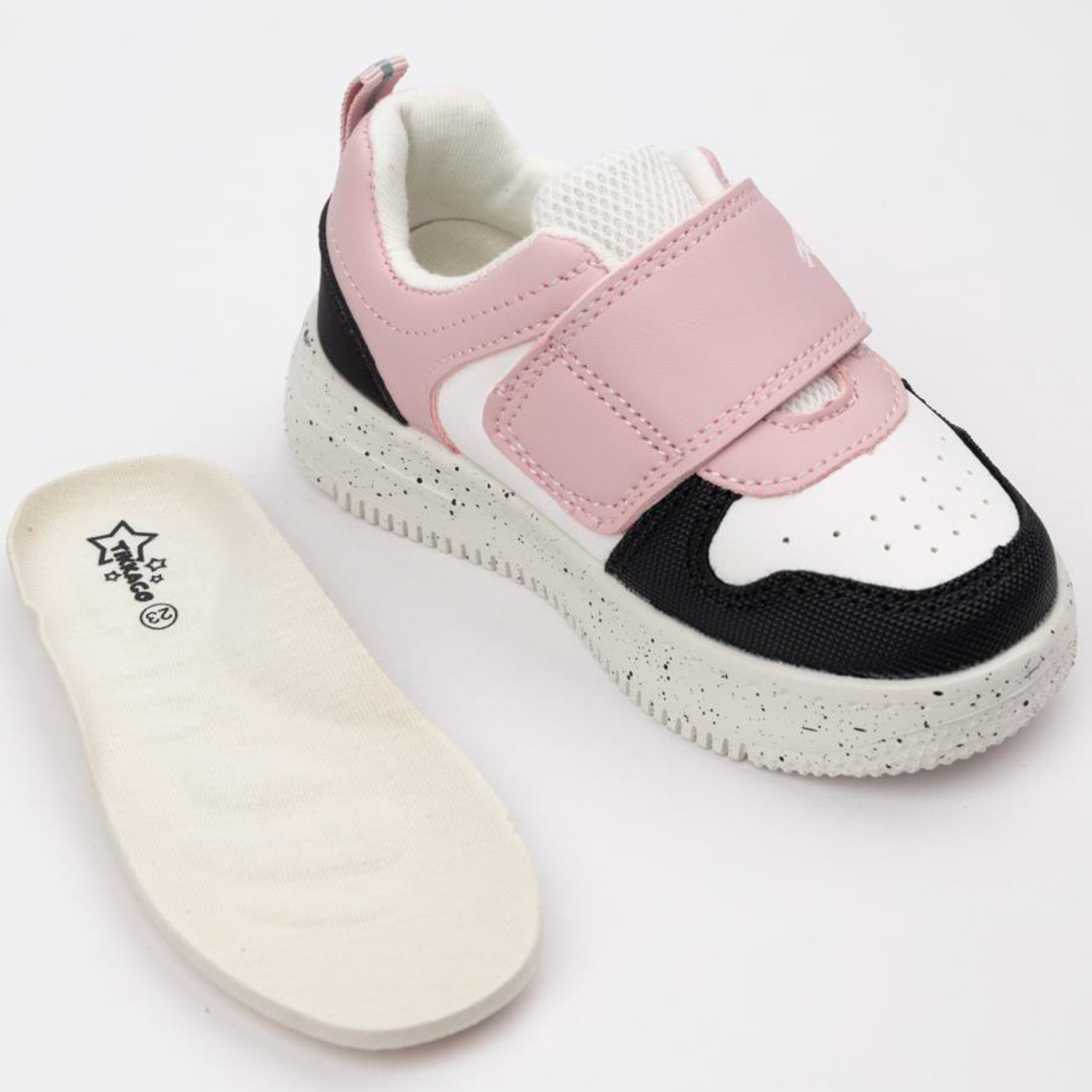 Кроссовки TikkaGo 2V22_772635_white-black-pink - фото 3