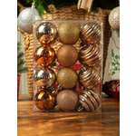 Набор шаров Kaemingk золотой медный