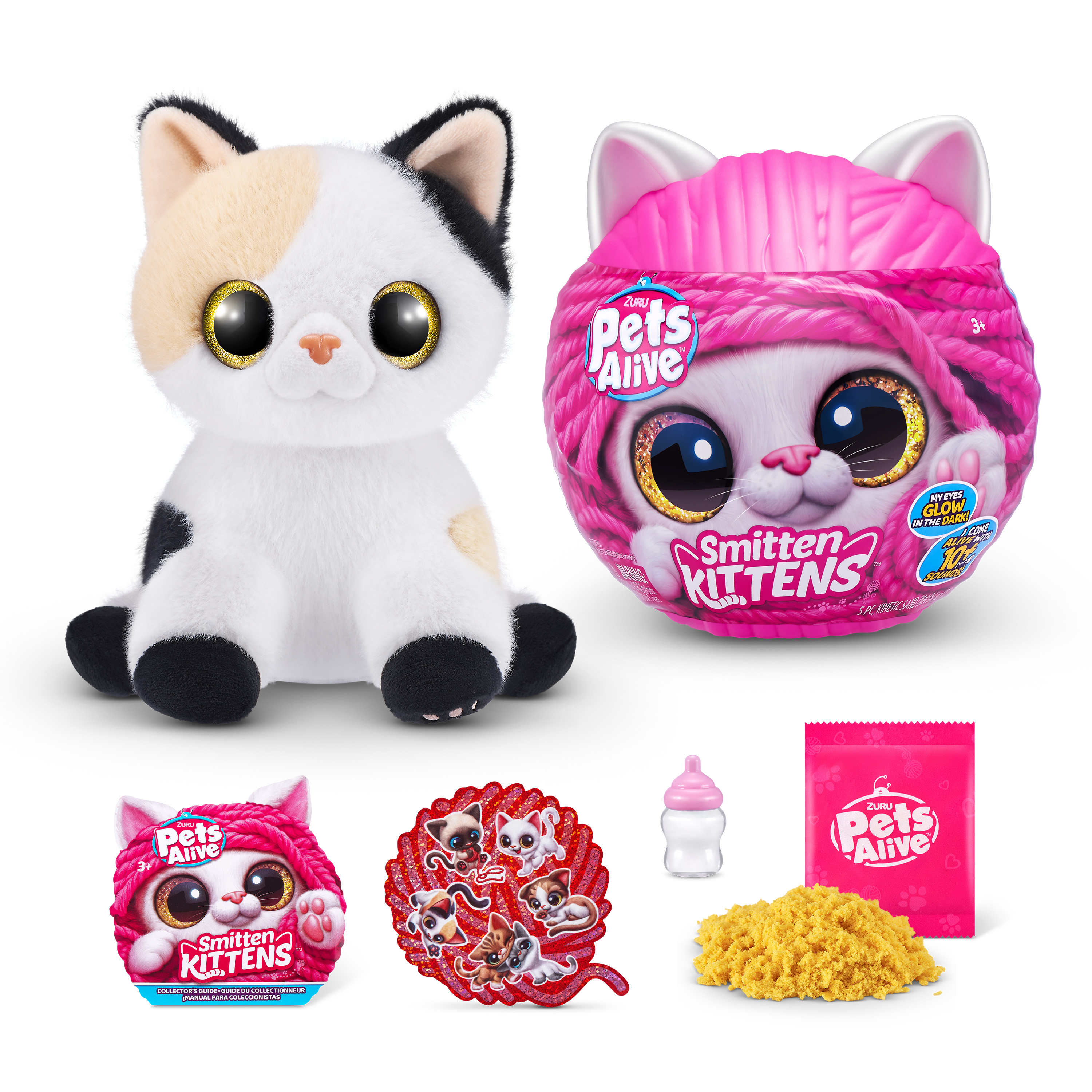 Игрушка мягкая Zuru Pets Alive котик Smitten Kittens - фото 11