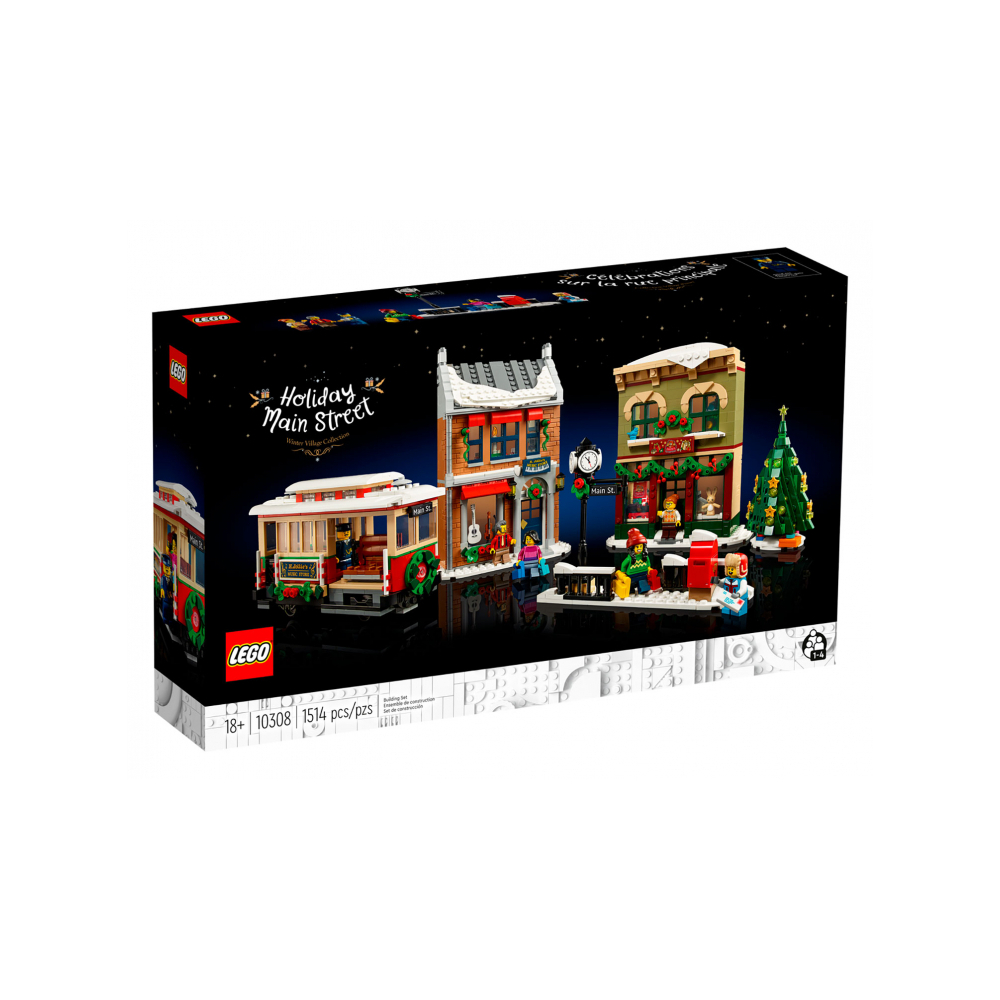 Конструктор LEGO Icons Рождественская улица 10308 1363 дет. - фото 1