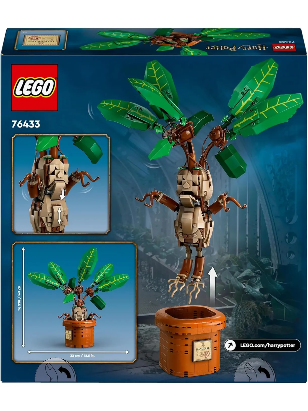 Конструктор LEGO Harry Potter Мандрагора 579 дет. - фото 6