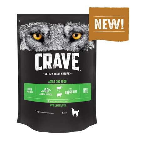 Корм для собак Crave говядина-ягненок 1кг