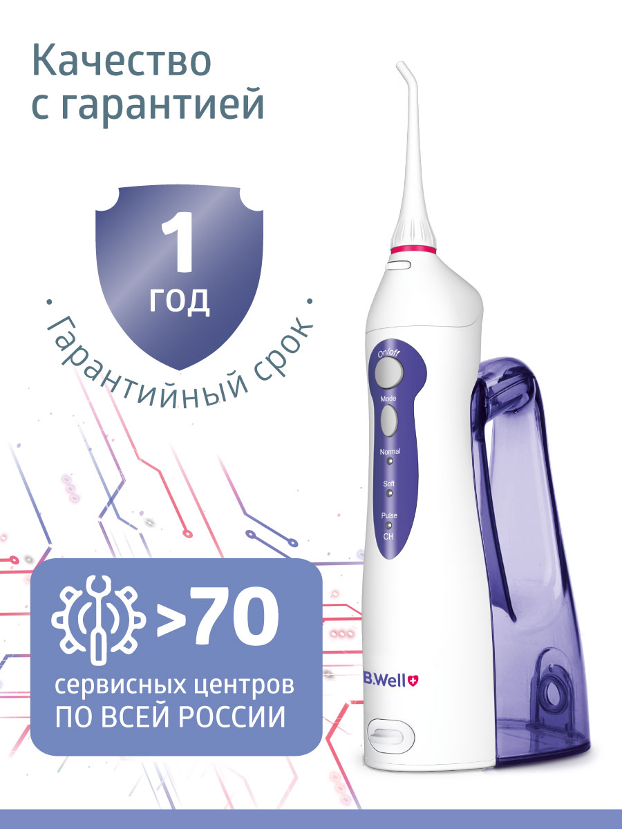 Ирригатор B.Well импульсный 3 реж. - фото 5