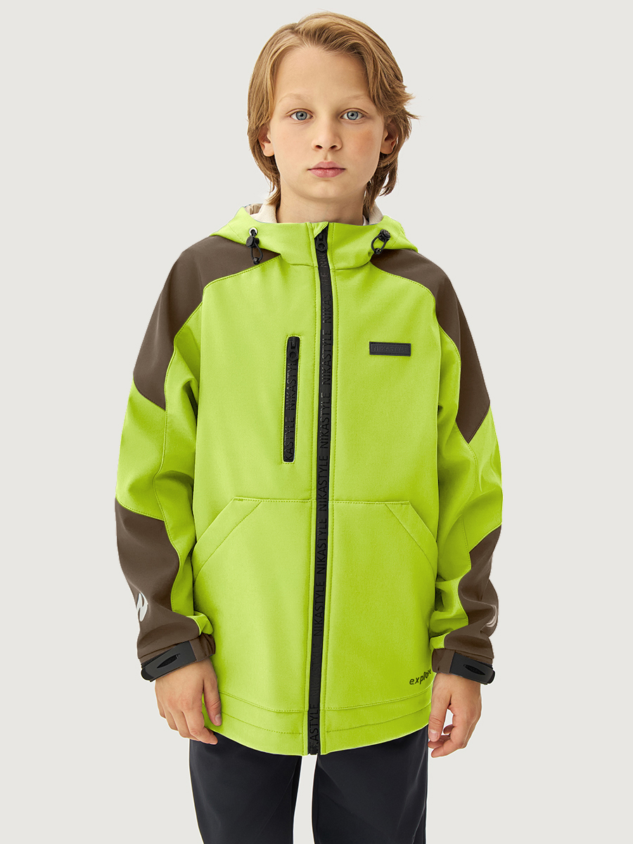 Ветровка NIKASTYLE 4л15526 лайм/кофе - фото 1