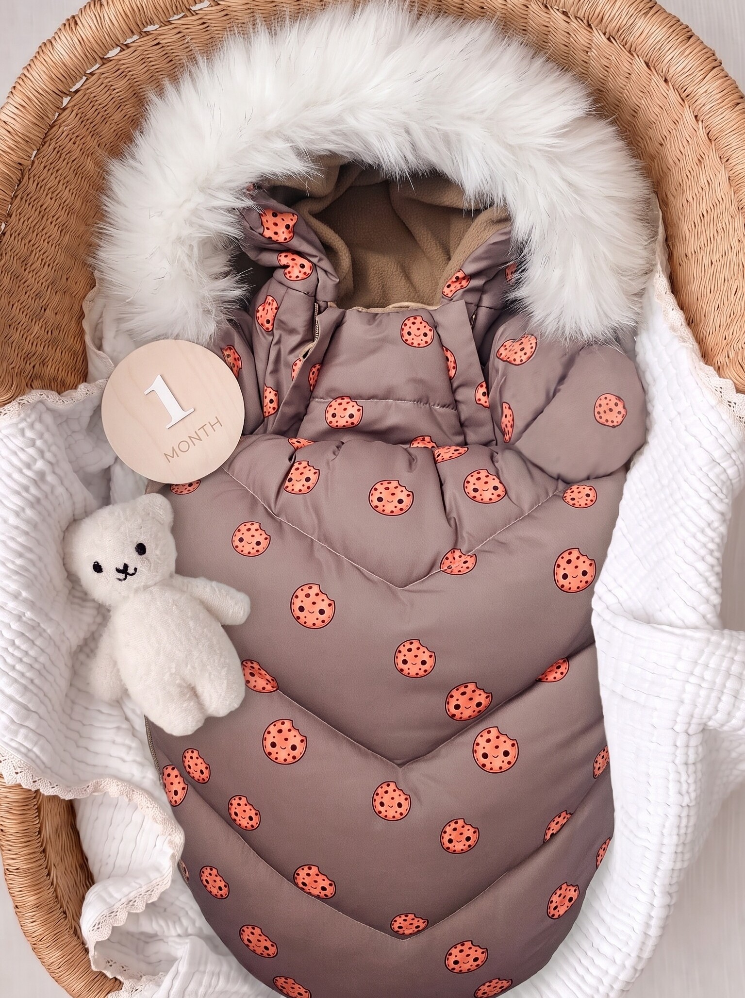 Конверт на выписку KARPBABy коричневый - фото 11