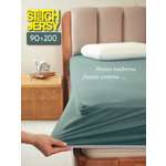 Простыня Mrs.Stretch Mr.Jersy Хаки 90 x 200 см на резинке
