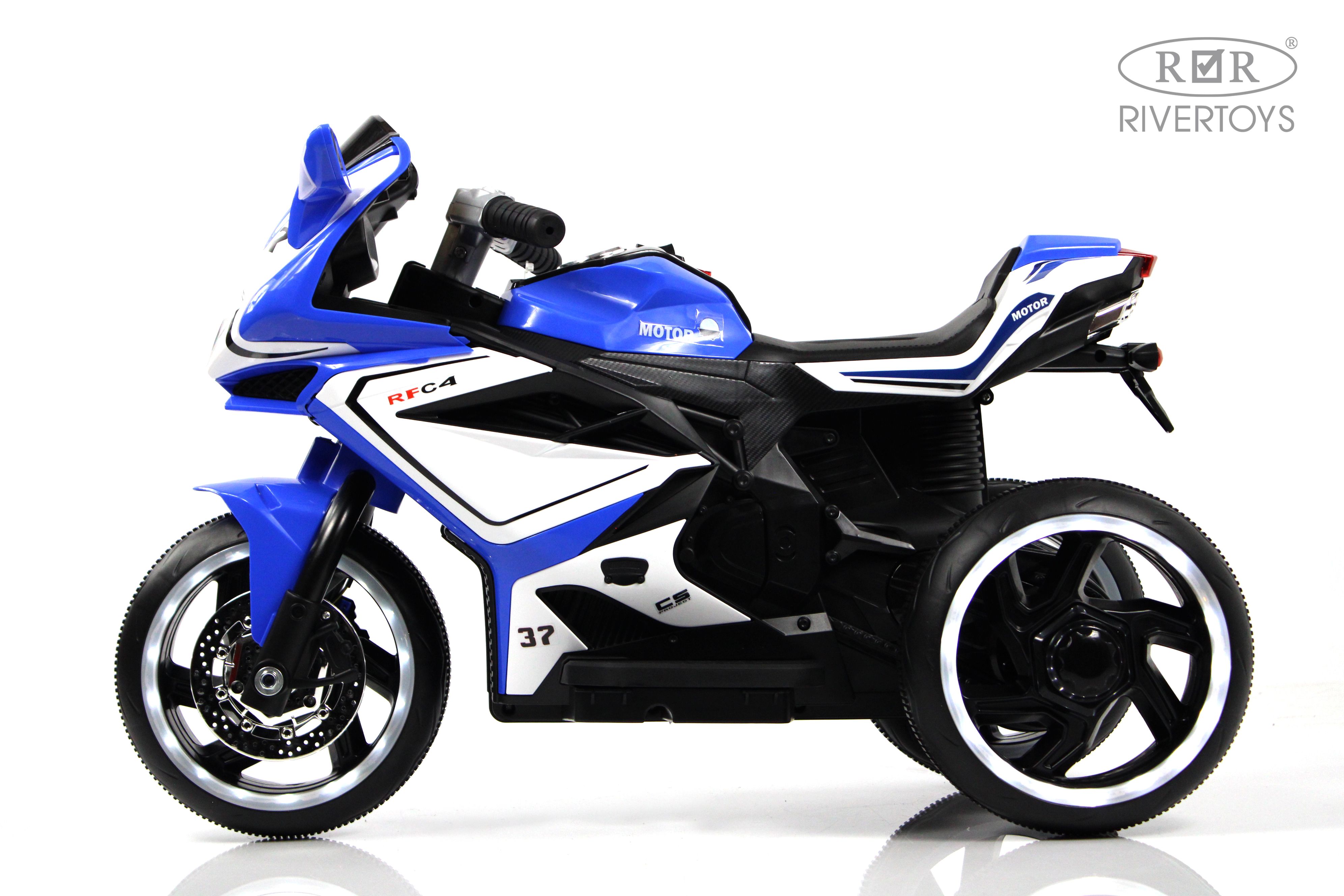 Электромобиль RIVERTOYS K222AM-BLUE - фото 14