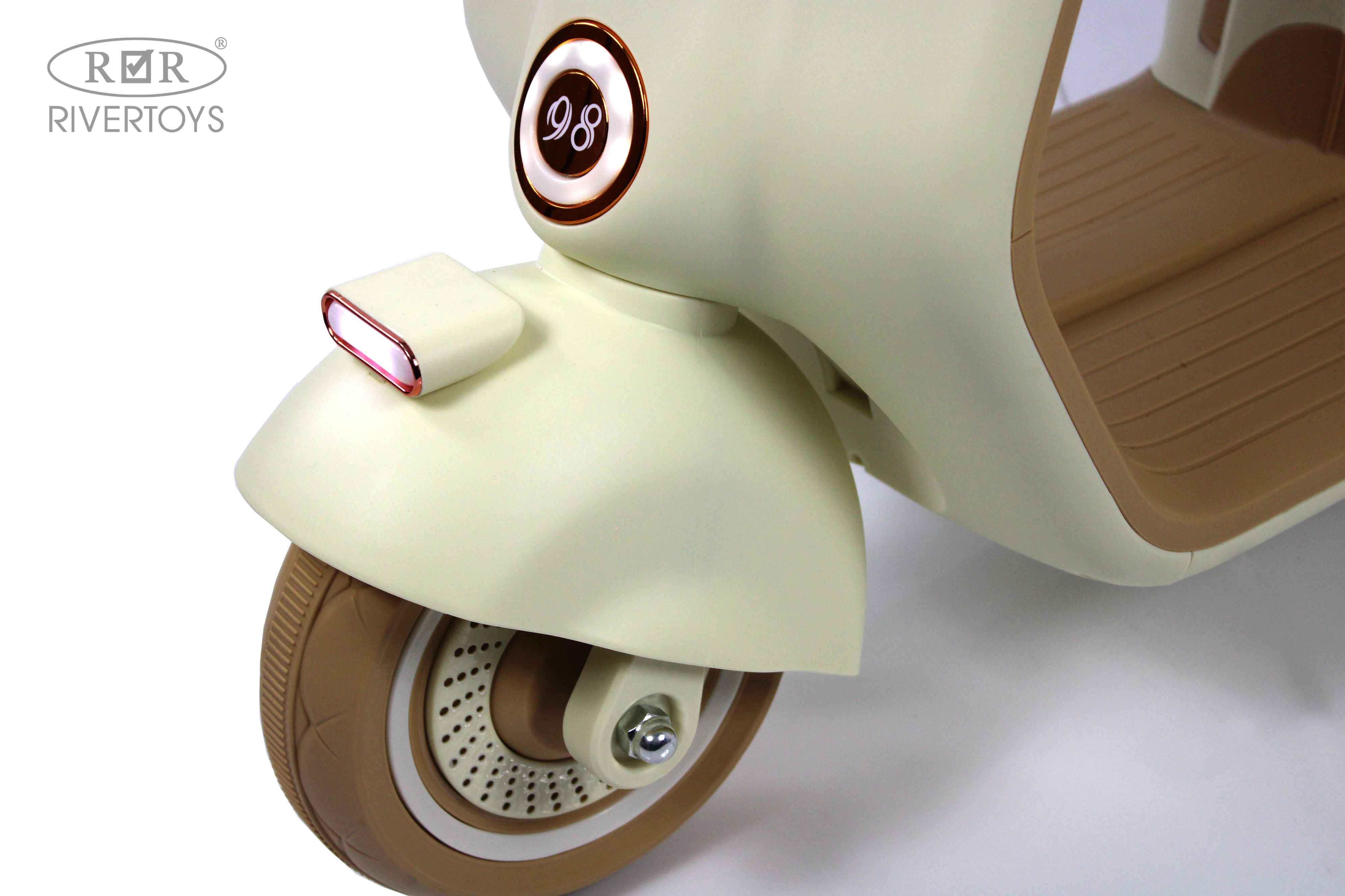Электромобиль RIVERTOYS K444PX-BEIGE - фото 13