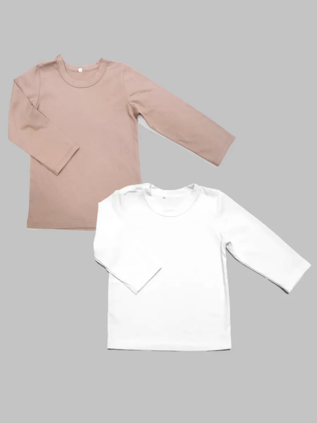 Лонгслив 2 шт Рекантино 2п176-10/Белый,бежевый - фото 1