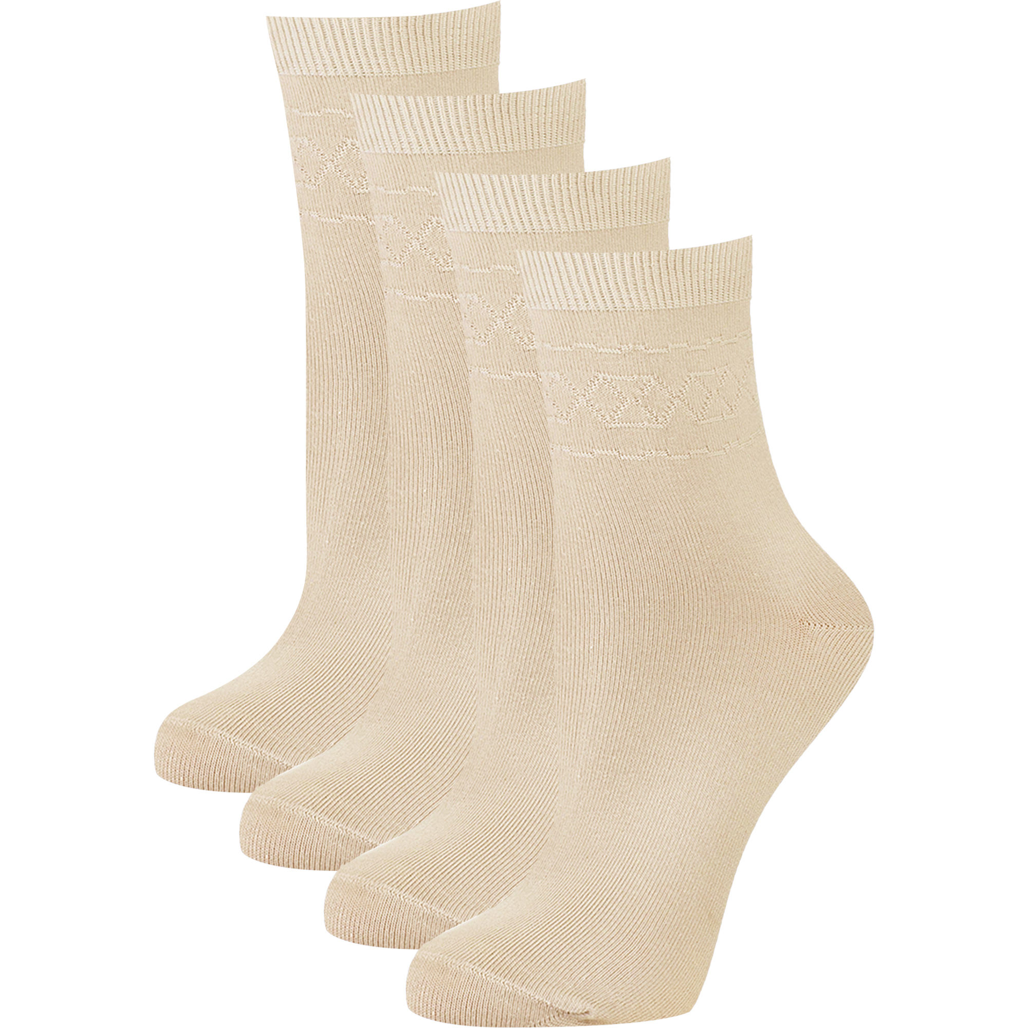 Носки 4 пары RuSocks С-400 Ж _(ДМ)_кремовый_4_пары - фото 1