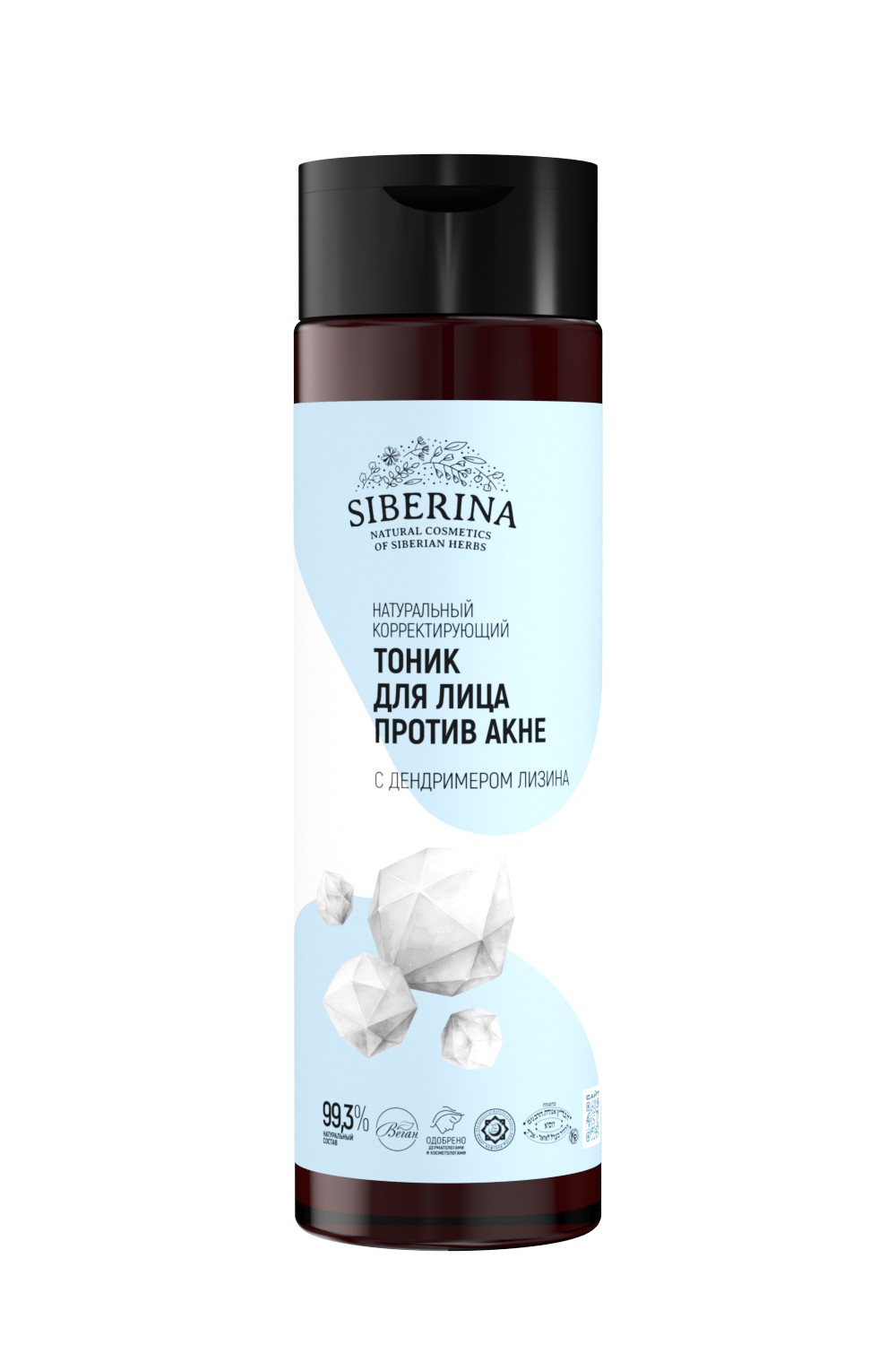 Изображение товара Тоник для лица Siberina против акне 200 мл натуральное очищение и уход