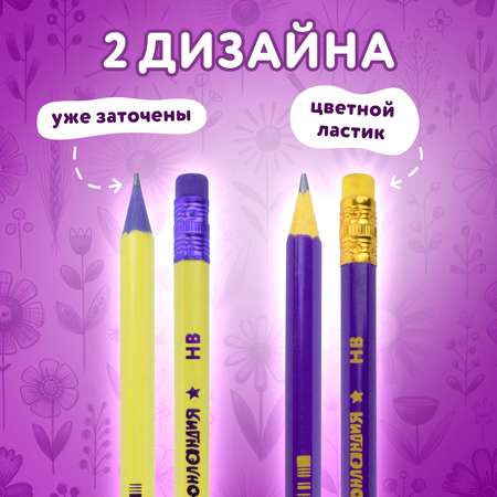 Карандаши чернографитные Юнландия 1 шт.