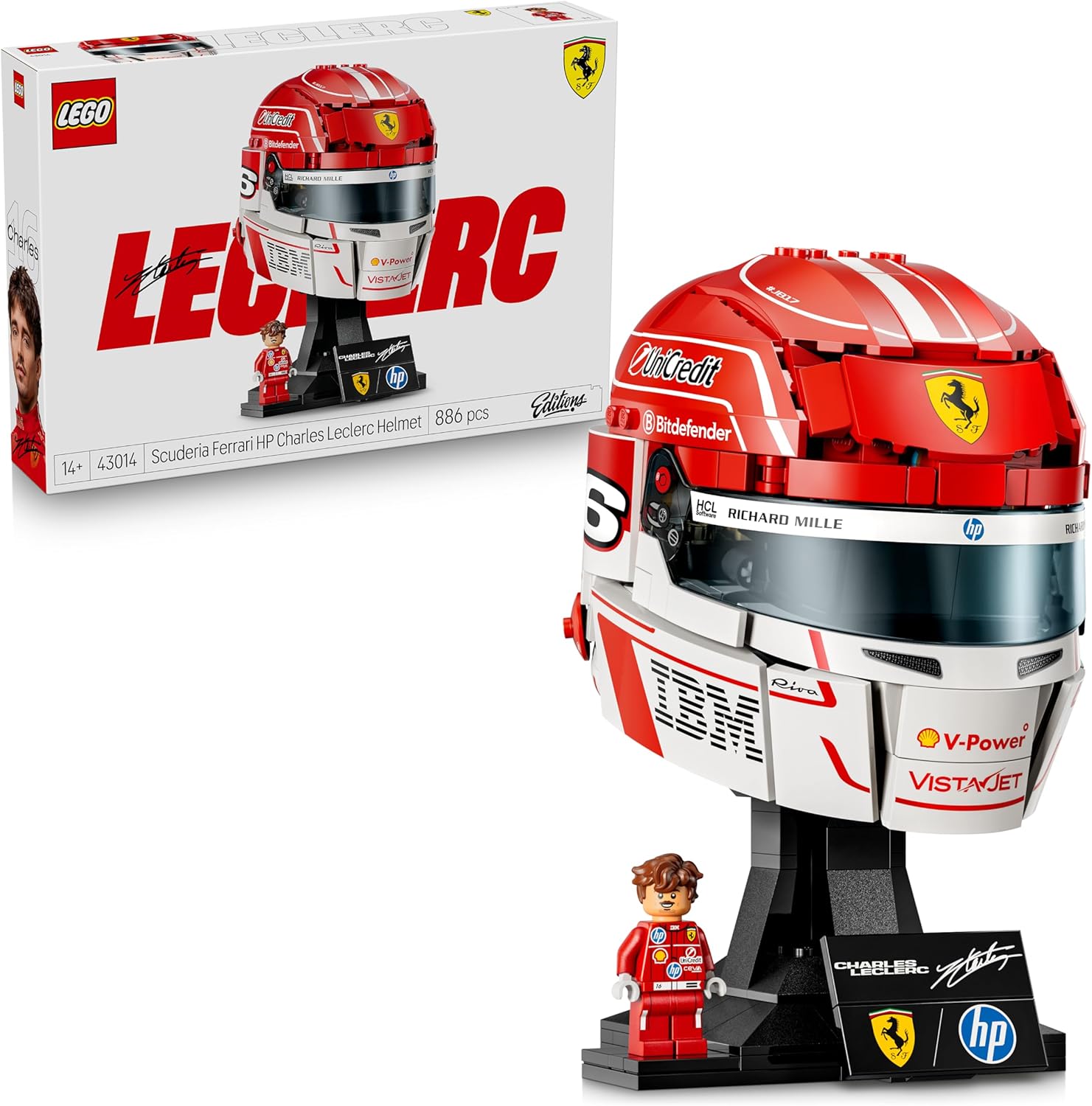 Конструктор LEGO Editions Шлем Шарля Леклера 886 дет. - фото 1
