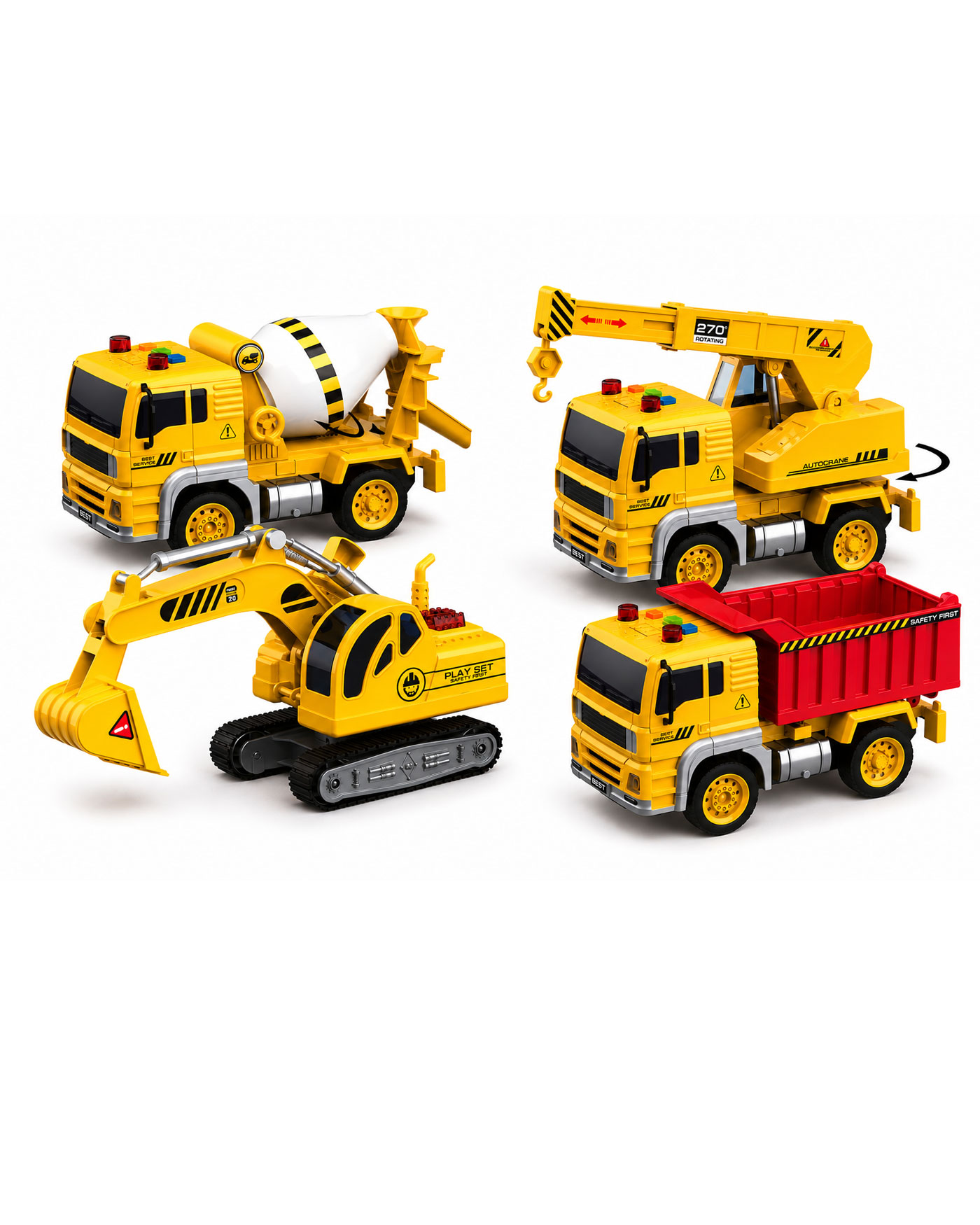 Грузовик Mobicaro Строительная техника 1:20 FCJ1205989 - фото 1