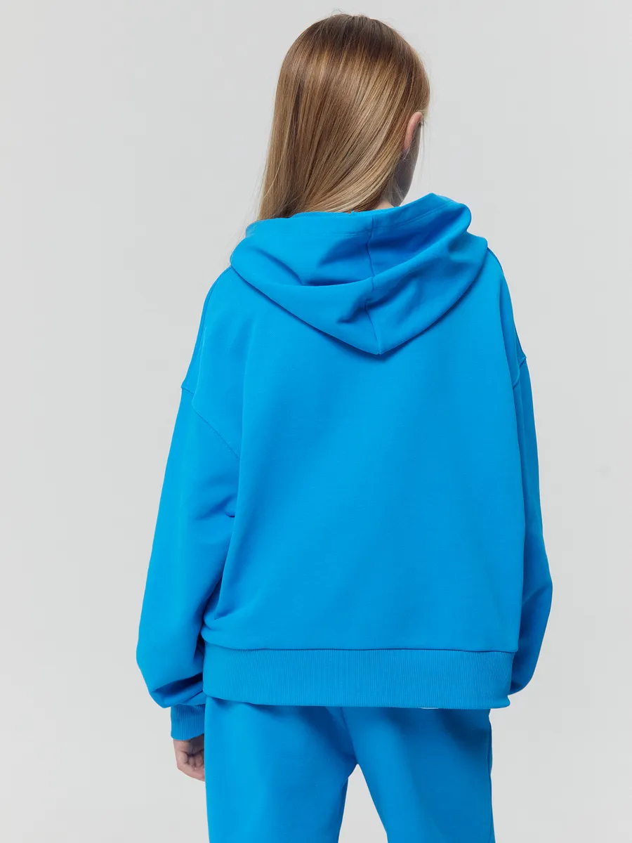 Худи Mark Formelle (Марк Формэль) 127894/голубая лазурь +печать - фото 5