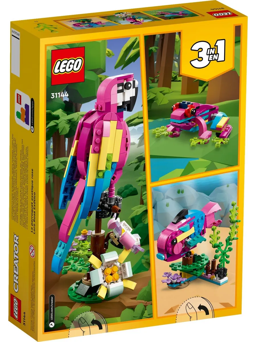 Конструктор LEGO Creator Экзотический розовый попугай 253 дет. - фото 7