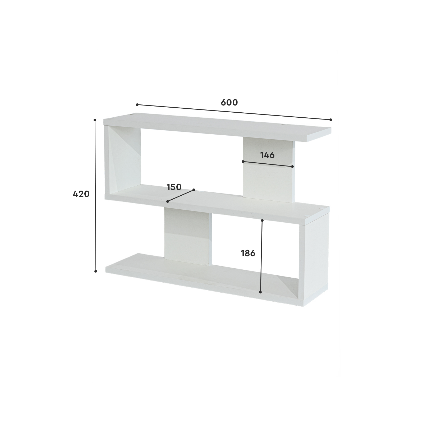 Полка Comfort Avenue Аврора Дуб Делано темный 4080 67.5х100.5х17 - фото 8