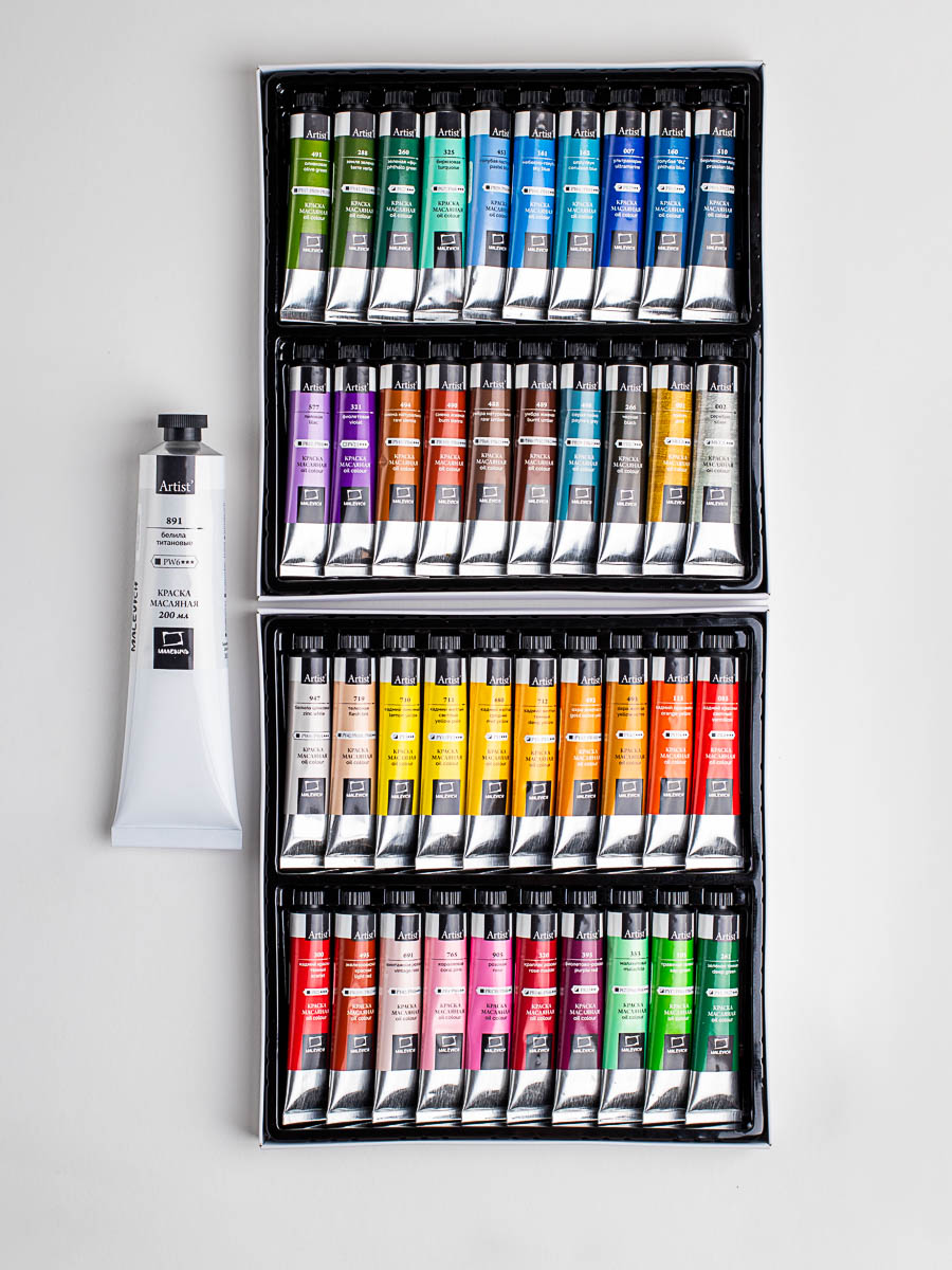 Краски масляные Малевичъ 40 цв. - фото 3