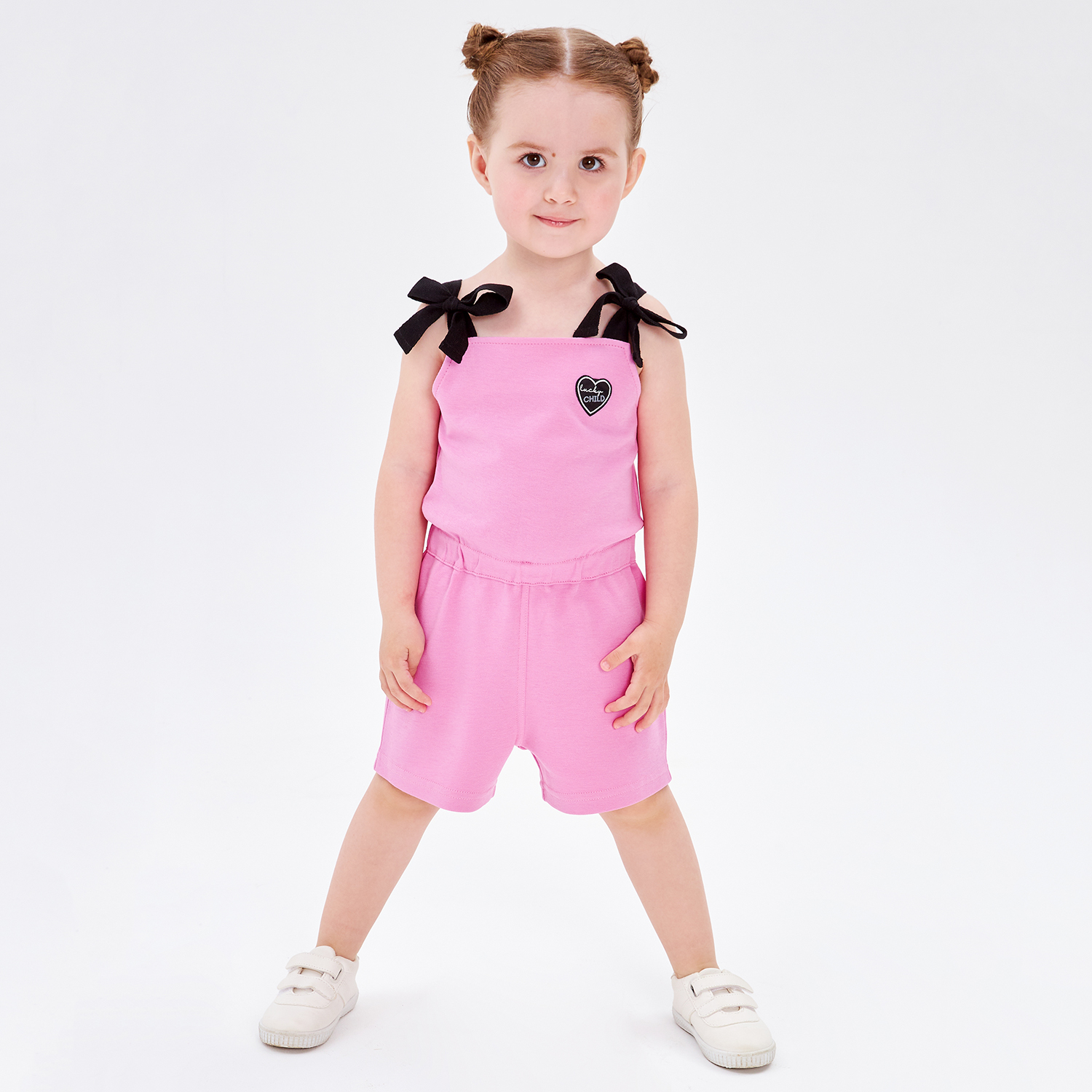 Полукомбинезон Lucky Child 143-31/розовый/2-12 - фото 2