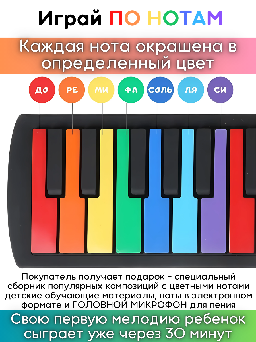 Игрушка музыкальная Игройs Радужное пианино - фото 3