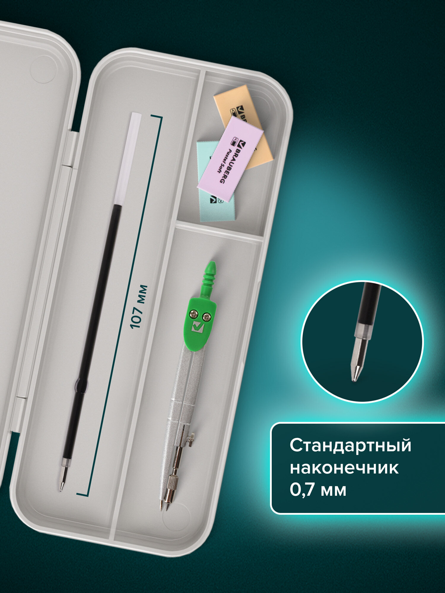 Ручка шариковая Brauberg 50 шт. - фото 2