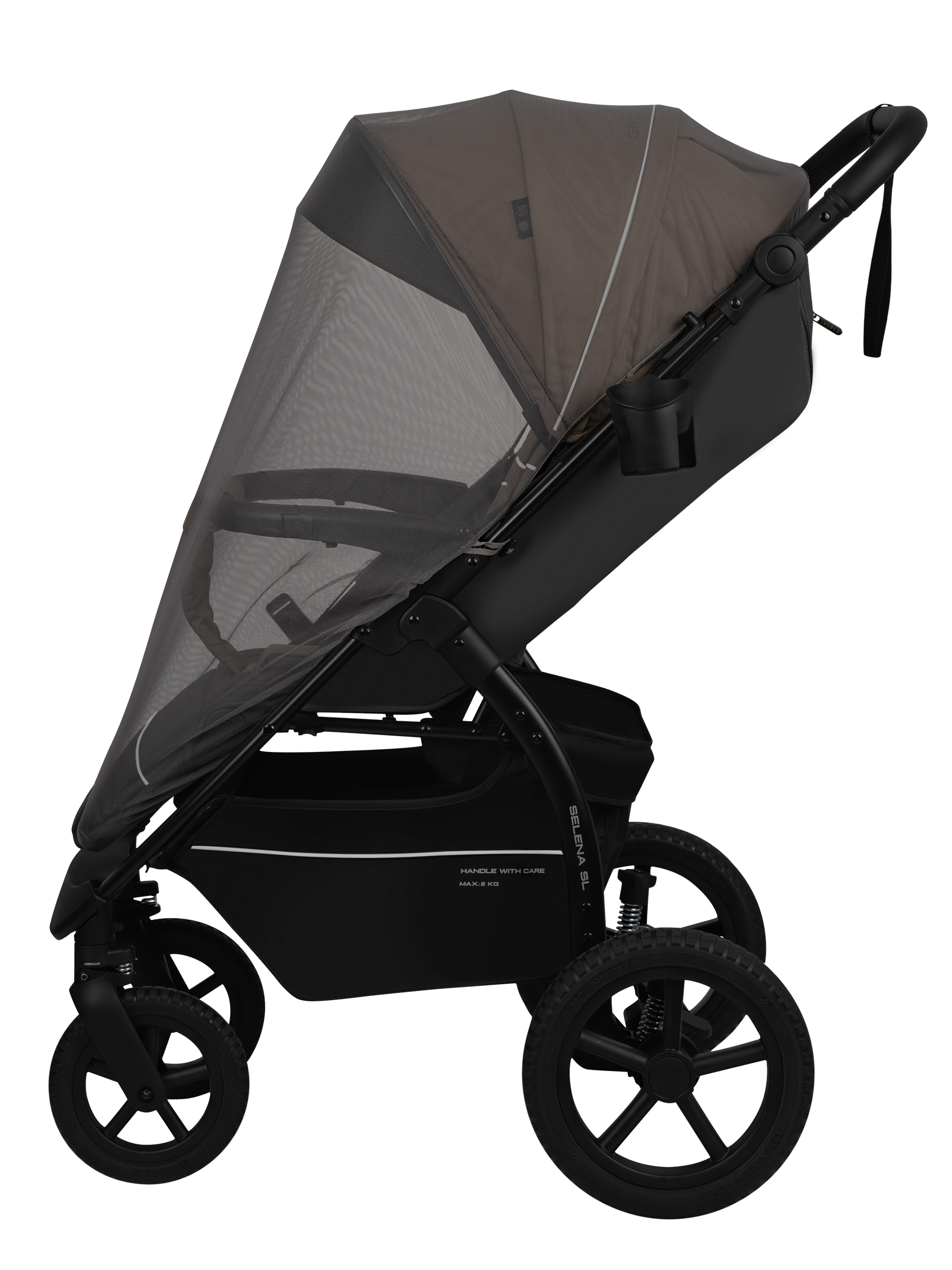 Коляска прогулочная JOVOLA Selena SL темно-бежевый-серый - фото 23