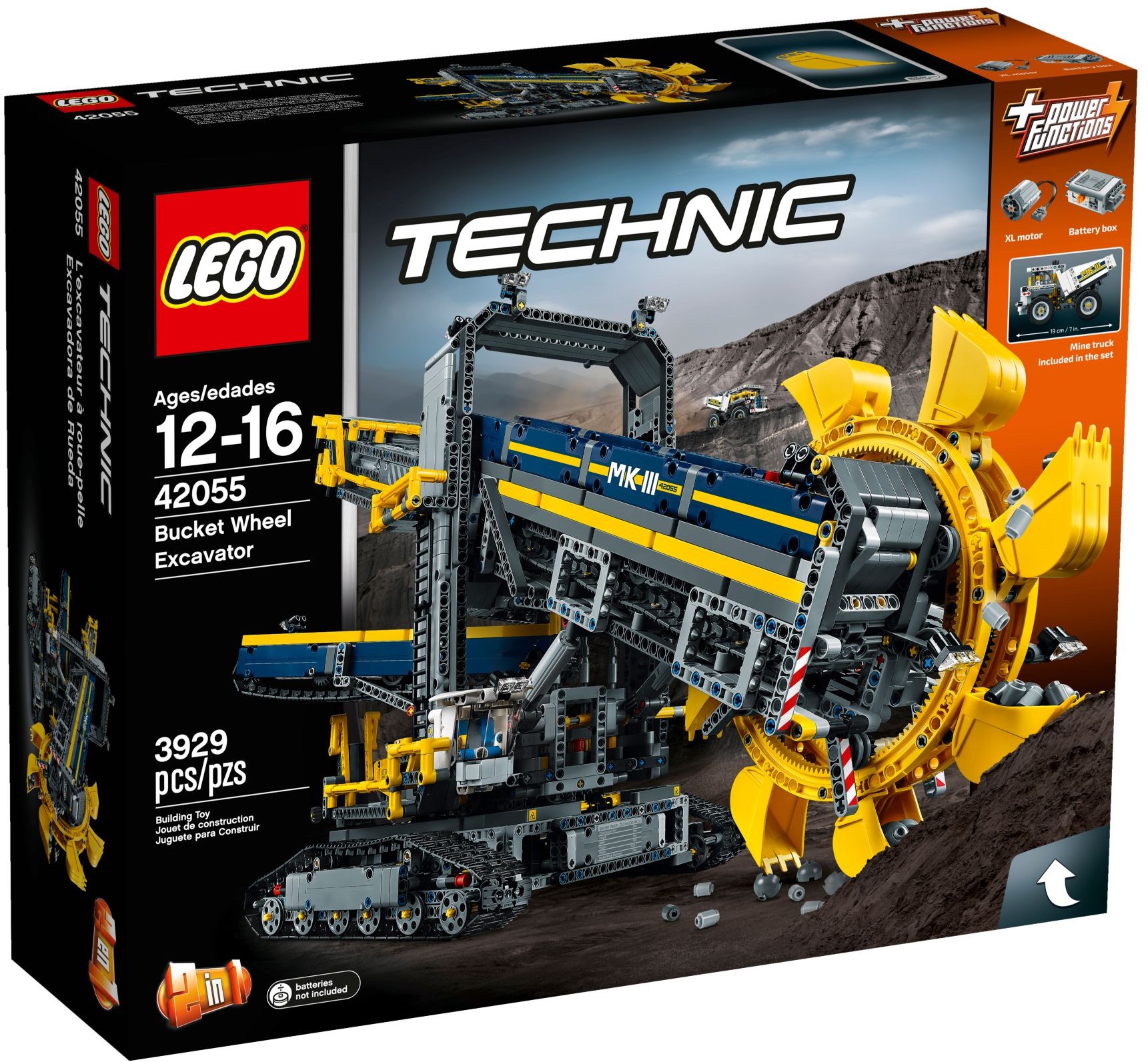 Изображение товара Конструктор LEGO Technic Роторный экскаватор 42055 3930 деталей сложная модель Изображение товара Конструктор LEGO Technic Роторный экскаватор 42055 3930 деталей сложная модель