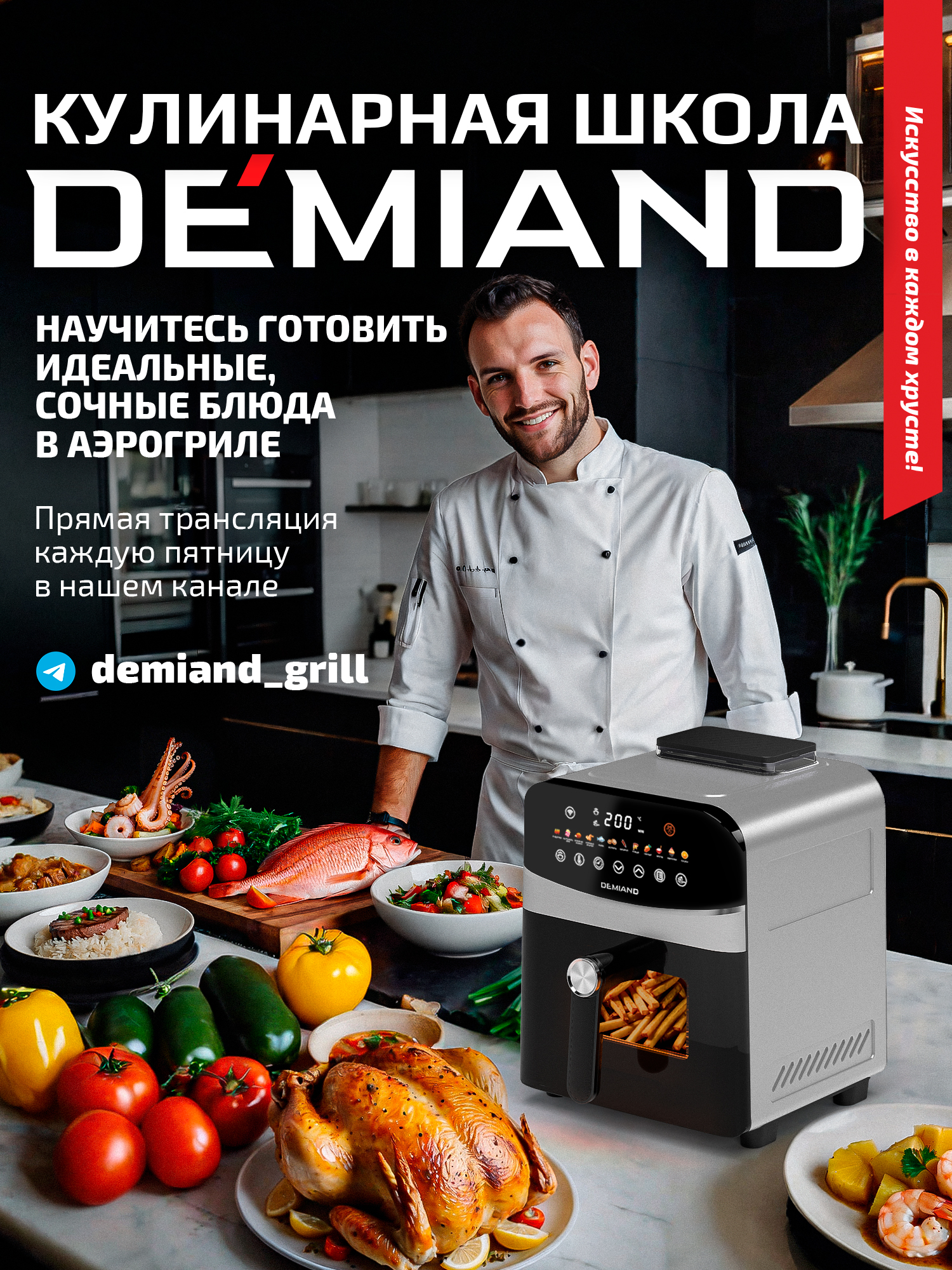Аэрогриль DEMIAND Sanders с Wi-Fi 6 л - фото 6